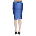 Blue Lines Background Midi Wrap Pencil Skirt View2