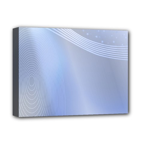 Blue Star Background Deluxe Canvas 16  X 12  