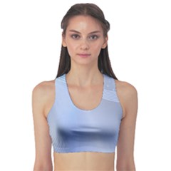 Blue Star Background Sports Bra