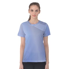 Blue Star Background Women s Cotton Tee