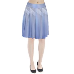 Blue Star Background Pleated Skirt