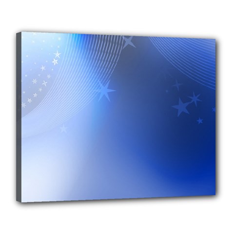 Blue Star Background Canvas 20  X 16  by Amaryn4rt