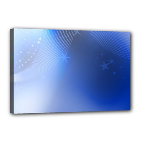 Blue Star Background Canvas 18  X 12 