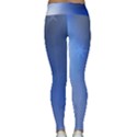 Blue Star Background Classic Yoga Leggings View2