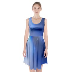 Blue Star Background Racerback Midi Dress