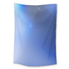 Blue Star Background Large Tapestry by Amaryn4rt