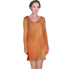 Bright Tech Background Long Sleeve Nightdress