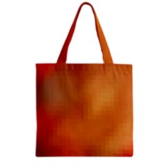 Bright Tech Background Zipper Grocery Tote Bag