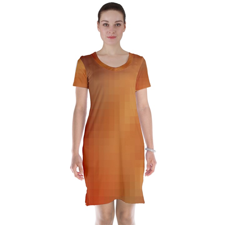 Bright Tech Background Short Sleeve Nightdress