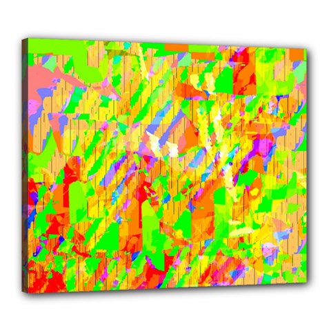 Cheerful Phantasmagoric Pattern Canvas 24  X 20 