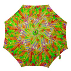 Cheerful Phantasmagoric Pattern Hook Handle Umbrellas (large)