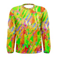 Cheerful Phantasmagoric Pattern Men s Long Sleeve Tee