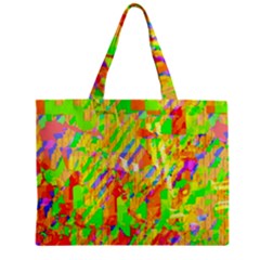 Cheerful Phantasmagoric Pattern Zipper Mini Tote Bag