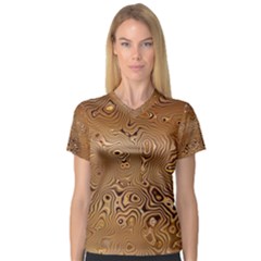 Circuit Board Women s V-neck Sport Mesh Tee