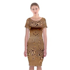 Circuit Board Classic Short Sleeve Midi Dress by Amaryn4rt