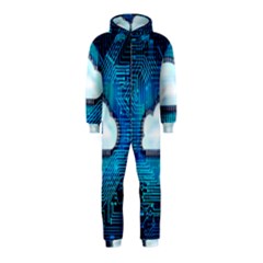 Circuit Computer Chip Cloud Security Hooded Jumpsuit (kids)