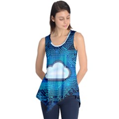 Circuit Computer Chip Cloud Security Sleeveless Tunic