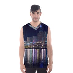 Cleveland Building City By Night Men s Basketball Tank Top