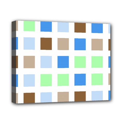 Colorful Green Background Tile Pattern Canvas 10  X 8 