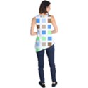 Colorful Green Background Tile Pattern Sleeveless Tunic View2