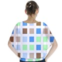 Colorful Green Background Tile Pattern Blouse View2