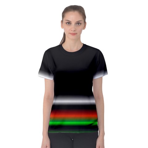 Colorful Neon Background Images Women s Sport Mesh Tee by Amaryn4rt