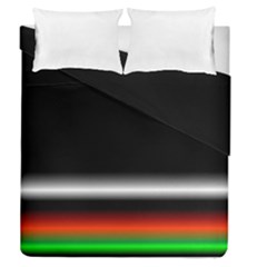 Colorful Neon Background Images Duvet Cover Double Side (queen Size)