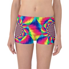 Colorful Psychedelic Art Background Boyleg Bikini Bottoms by Amaryn4rt