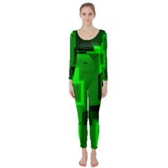 Cyber Glow Long Sleeve Catsuit