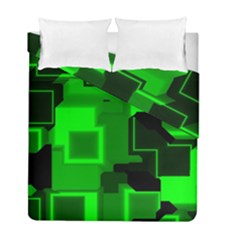 Cyber Glow Duvet Cover Double Side (full/ Double Size)