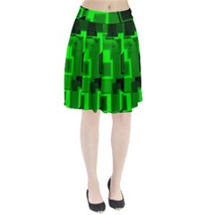 Cyber Glow Pleated Skirt