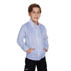 Damask Pattern Wallpaper Blue Wind Breaker (kids)