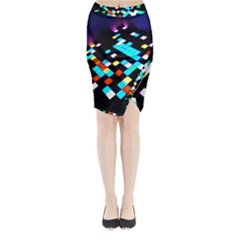 Dance Floor Midi Wrap Pencil Skirt