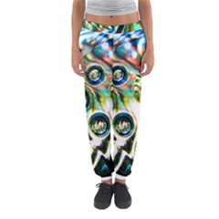 Dark Abstract Bubbles Women s Jogger Sweatpants