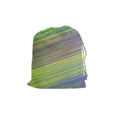 Diagonal Lines Abstract Drawstring Pouches (medium) 