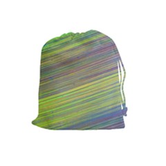 Diagonal Lines Abstract Drawstring Pouches (large) 