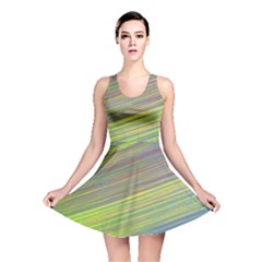 Diagonal Lines Abstract Reversible Skater Dress