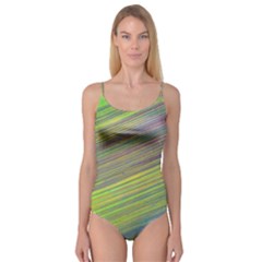 Diagonal Lines Abstract Camisole Leotard 