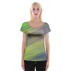 Diagonal Lines Abstract Women s Cap Sleeve Top by Amaryn4rt