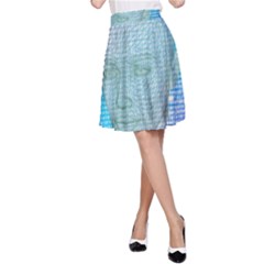 Digital Pattern A-line Skirt