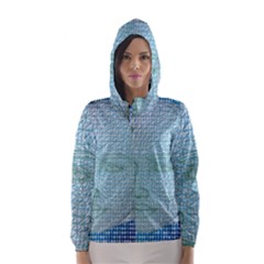 Digital Pattern Hooded Wind Breaker (women)