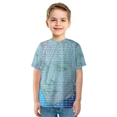 Digital Pattern Kids  Sport Mesh Tee