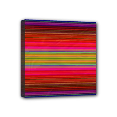 Fiesta Stripe Colorful Neon Background Mini Canvas 4  X 4 