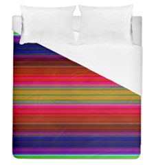 Fiesta Stripe Colorful Neon Background Duvet Cover (queen Size)