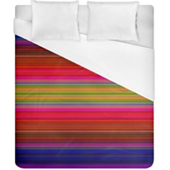 Fiesta Stripe Colorful Neon Background Duvet Cover (california King Size)