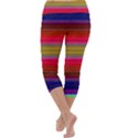 Fiesta Stripe Colorful Neon Background Capri Yoga Leggings View4