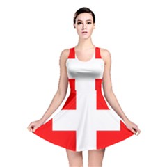 Flag Of Switzerland Reversible Skater Dress by Amaryn4rt