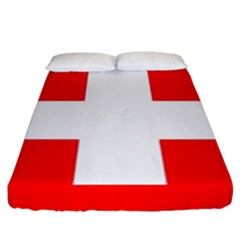 Flag Of Switzerland Fitted Sheet (king Size)