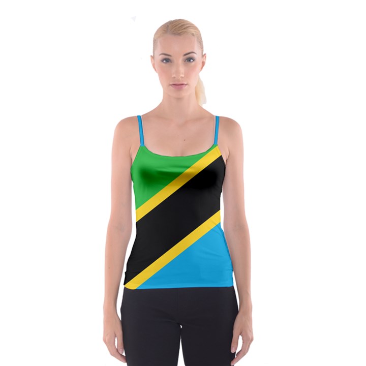 Flag Of Tanzania Spaghetti Strap Top