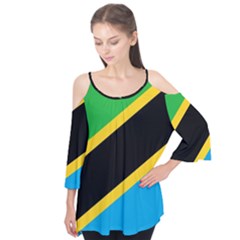 Flag Of Tanzania Flutter Tees